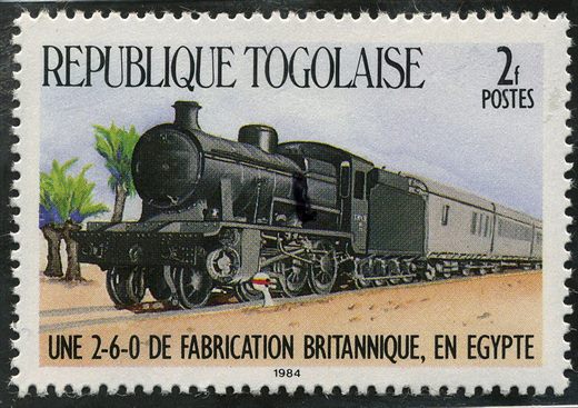 Togo - 1984 - Comboios - 2F