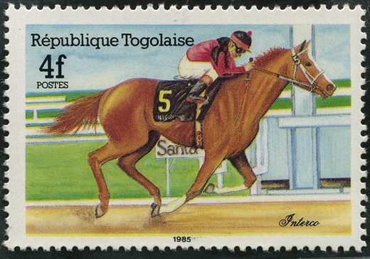 Togo - 1985 - Corridas de Cavalos - 4F