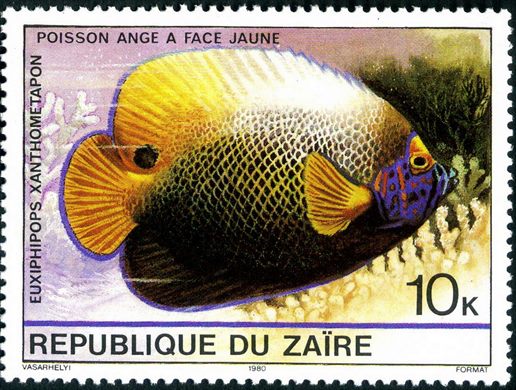 Zaire - 1980 - Peixes - 10K