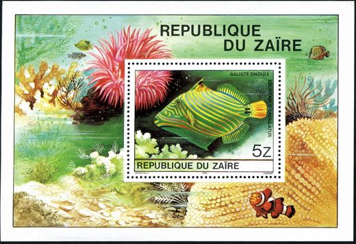 Zaire - 1980 - Peixes - 5Z