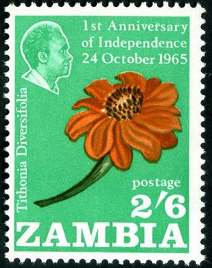 Zambia - 1965 - 1 Aniversario Independencia - 2S6D