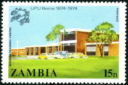 Zambia - 1974 - Centenario UPU - 15N