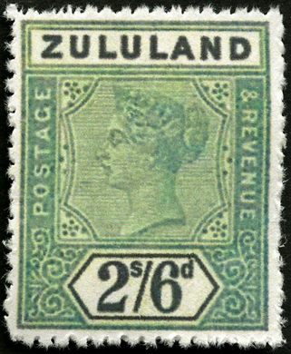 Zululand (Colonia Britanica) - 1894 - Rainha Vitoria - 2S6D