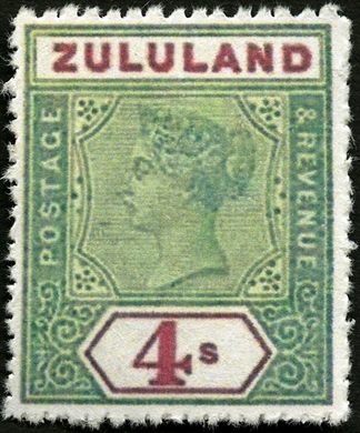 Zululand (Colonia Britanica) - 1894 - Rainha Vitoria - 4S