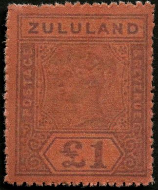 Zululand (Colonia Britanica) - 1894 - Rainha Vitoria - 1Libra