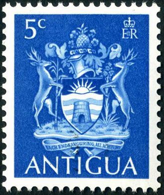 Antigua - 1953 - Definitivos QEII - 5C
