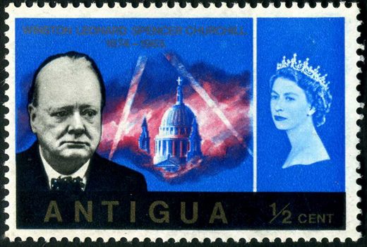 Antigua - 1966 - Churchill - 0.5C