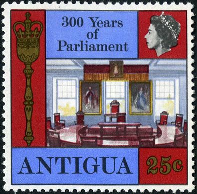 Antigua - 1966 - 300 Anos Parlamento - 25C