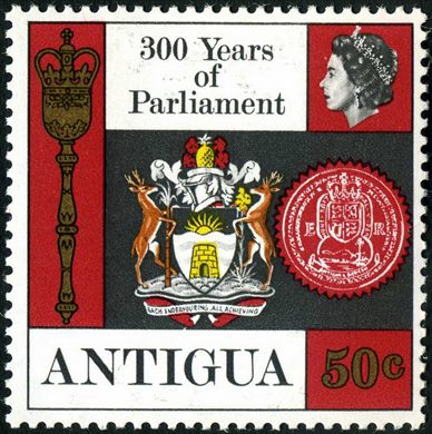 Antigua - 1966 - 300 Anos Parlamento - 50C