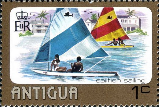 Antigua - 1976 - Desportos Aquaticos - 1C