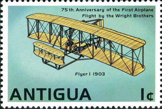 Antigua - 1978 - 75 Aniversario Voo Wright - 1C
