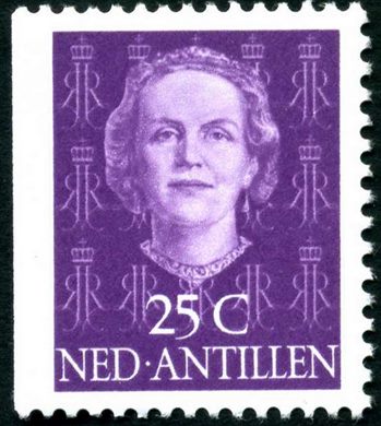 Antilhas Holandesas - 1950 - Rainha Juliana - 25C