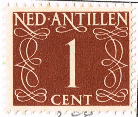 Antilhas Holandesas - 1950 - Numerais - 1C