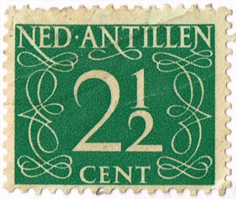 Antilhas Holandesas - 1950 - Numerais - 2.5C