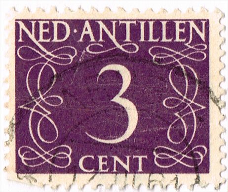 Antilhas Holandesas - 1950 - Numerais - 3C