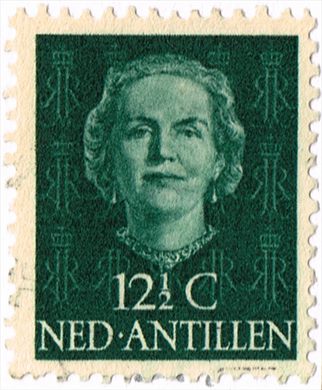 Antilhas Holandesas - 1950 - Rainha Juliana - 12.5C