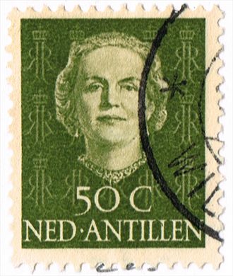 Antilhas Holandesas - 1950 - Rainha Juliana - 50C