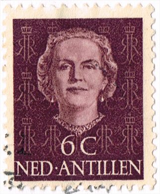 Antilhas Holandesas - 1950 - Rainha Juliana - 6C