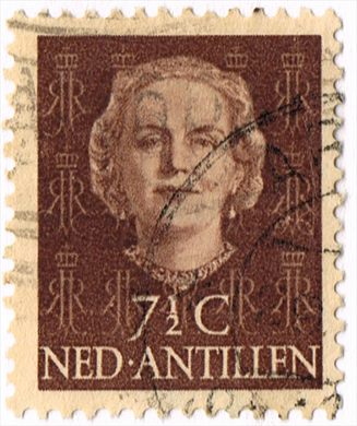 Antilhas Holandesas - 1950 - Rainha Juliana - 7.5C