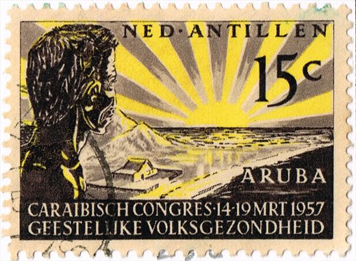 Antilhas Holandesas - 1957 - Congresso Caribenho Saude - 15C