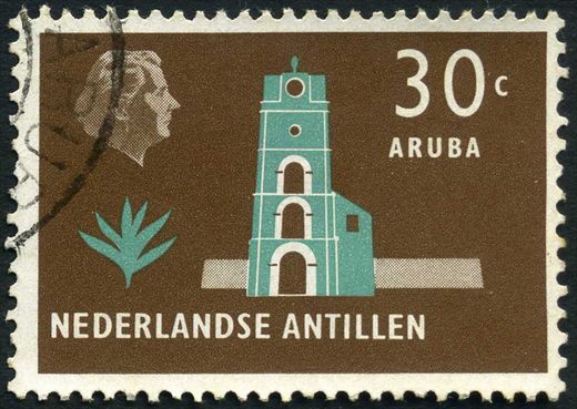 Antilhas Holandesas - 1958 - Ilhas Serie Definitiva - 30C