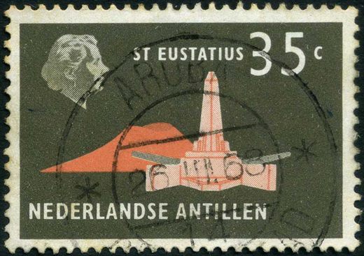 Antilhas Holandesas - 1958 - Sint Eustatius Obelisco - 35C