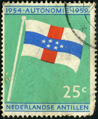 Antilhas Holandesas - 1959 - 5 Anos Autonomia - 25C