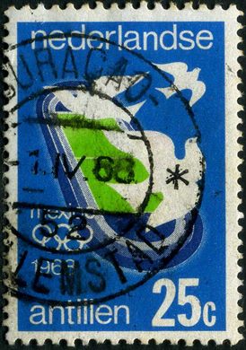 Antilhas Holandesas - 1968 - Jogos Olimpicos Mexico - 25C