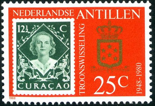 Antilhas Holandesas - 1980 - Troonswisseling - 25C