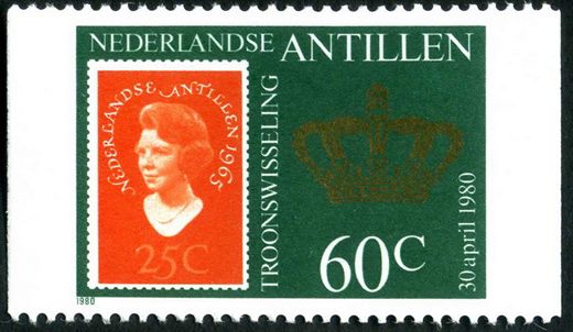 Antilhas Holandesas - 1980 - Troonswisseling - 60C