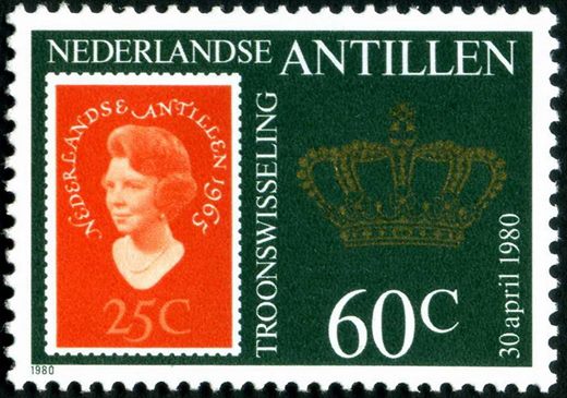 Antilhas Holandesas - 1980 - Troonswisseling - 60C