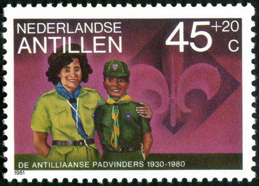Antilhas Holandesas - 1981 - Escuteiros - 45plus20C