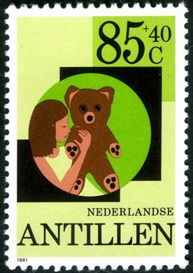 Antilhas Holandesas - 1981 - Bem-estar Infantil - 85plus40C
