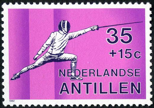 Antilhas Holandesas - 1982 - Desporto - 35plus15C