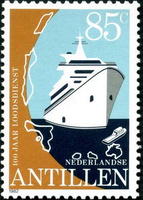 Antilhas Holandesas - 1982 - Loodsdienst Centenario - 85C