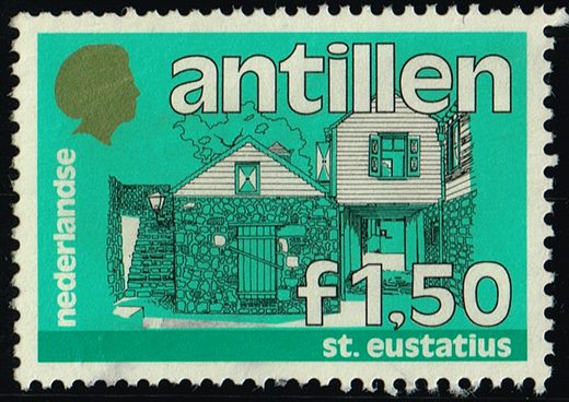 Antilhas Holandesas - 1983 - Edificios Sint Eustatius - 1F50