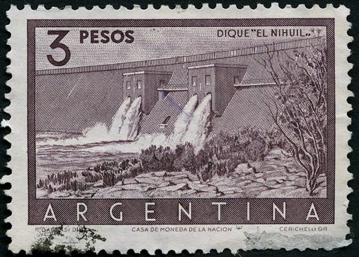 Argentina - 1954 - Proceres e Riquezas - 3Pesos