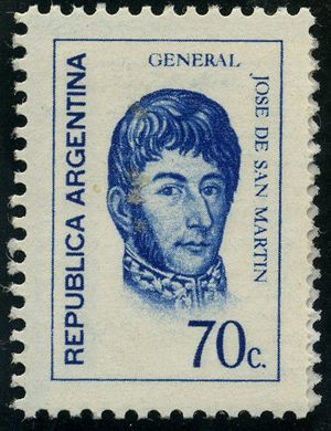 Argentina - 1954 - San Martin - 70C