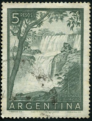 Argentina - 1954 - Cataratas del Iguazu - 5Pesos