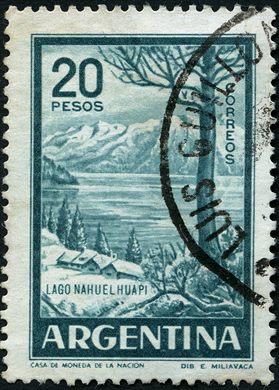 Argentina - 1954 - Lago Nahuel Huapi - 20Pesos