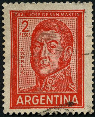 Argentina - 1955 - San Martin - 2Pesos
