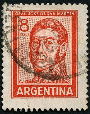 Argentina - 1955 - San Martin - 8Pesos