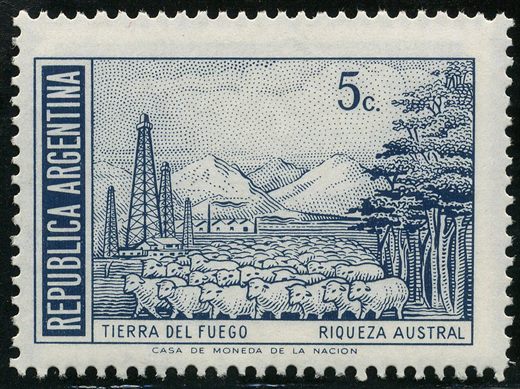 Argentina - 1959 - Proceres e Riquezas - 5C