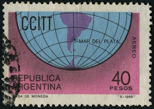 Argentina - 1968 - CCITT Mar del Plata - 40Pes