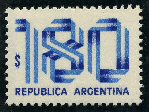 Argentina - 1977 - Serie Numerais - 180Pesos