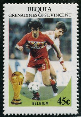 Bequia - 1986 - Mundial Futebol Mexico - Belgica - 45C