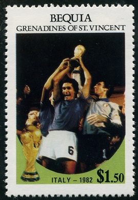 Bequia - 1986 - Mundial Futebol Mexico - Italia 1982 - 1.5D