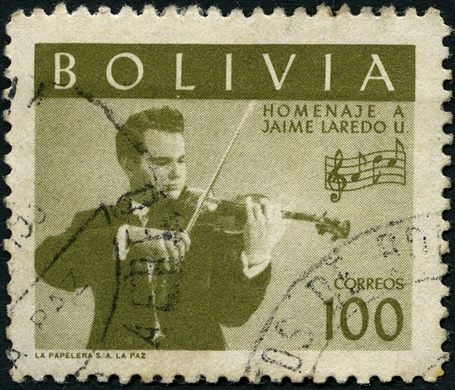 Bolivia - 1960 - Homenagem Jaime Laredo - 100Bs