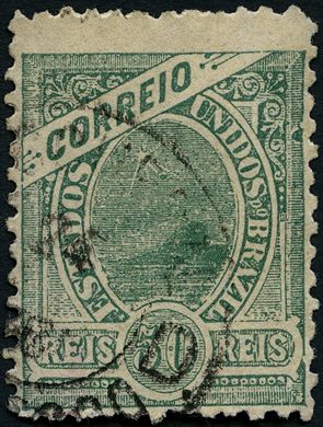 Brasil - 1894 - Sugarloaf e Liberdade - 50Rs