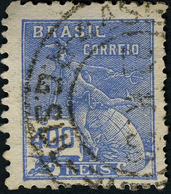 Brasil - 1920 - Economia e Cultura - Aviacao - 400Rs